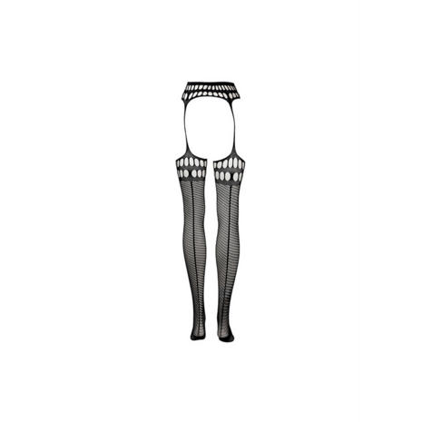Garterbelt Stockings with Open Design - Plus Size