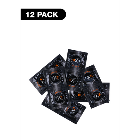 EXS Black Latex - Condoms - 12 Pieces