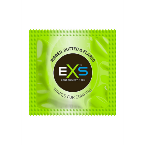 EXS Ribbed, Dotted and Flared - Condoms - 12 Pieces