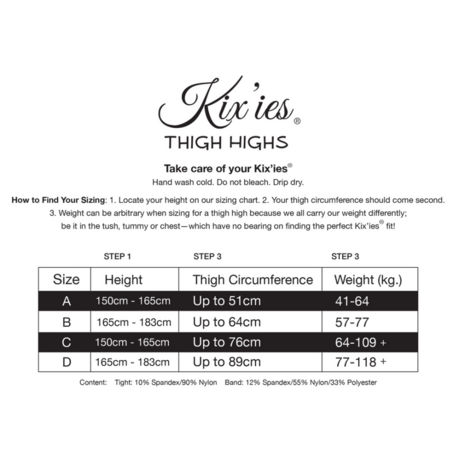 Keila - Thigh High - B - Black