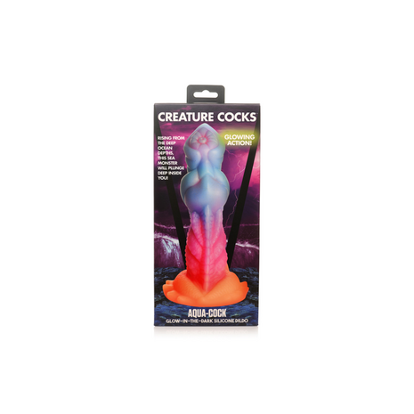 Aqua Cock - Glow-in-the-Dark Silicone Dildo