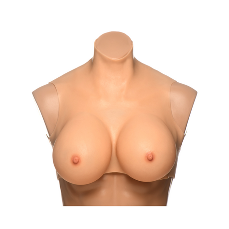 Perky Pair G-Cup Silicone Breasts - Flesh
