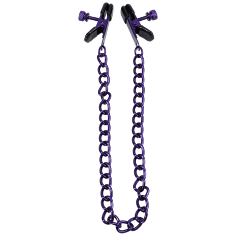 Chained Up - Nipple Clamps - Purple