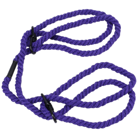 Restrain - 6mm Hemp Wrist or Ankle Cuffs - Purple