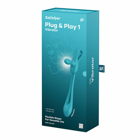 Plug and Play 1 - Partner Vibrator - Bluegreen