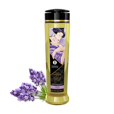 Erotic Massage Oil - Lavender - 8 fl oz / 240 ml