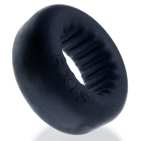 Axis - Inner Ribbed Griphold Cockring - Black Ice