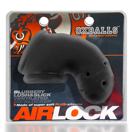 Airlock - Air-Lite Vented Chastity - Black Ice