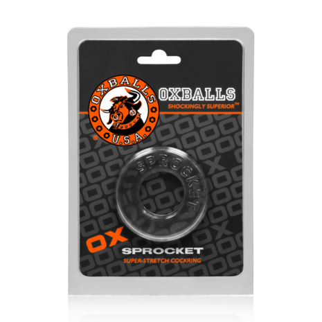 Sprocket - No-Roll Comfort Cockring - Clear