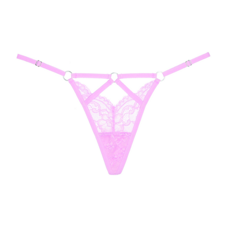 Do Not Disturb - Lace Thong - OS - Pink